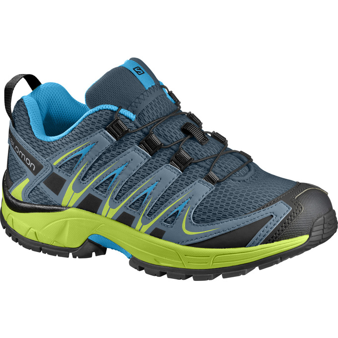 Salomon Israel XA PRO 3D J - Kids Trail Running Shoes - Dark Turquoise (EDCY-42637)
